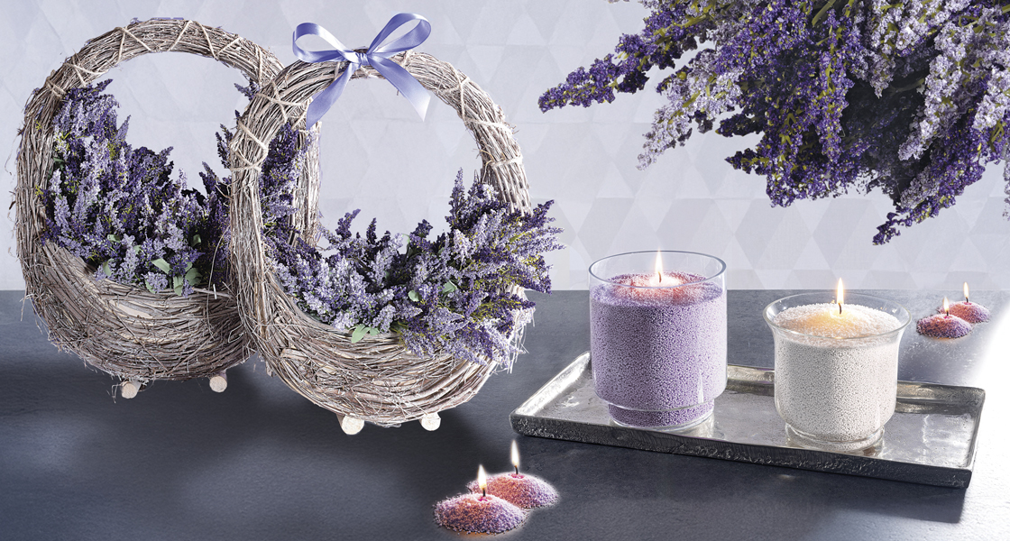 Candele personalizzate per l'home decor