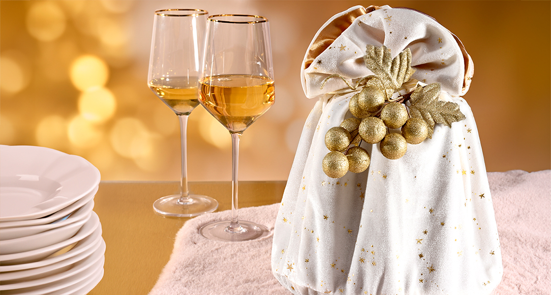 Sacchetto per panettone in velluto
