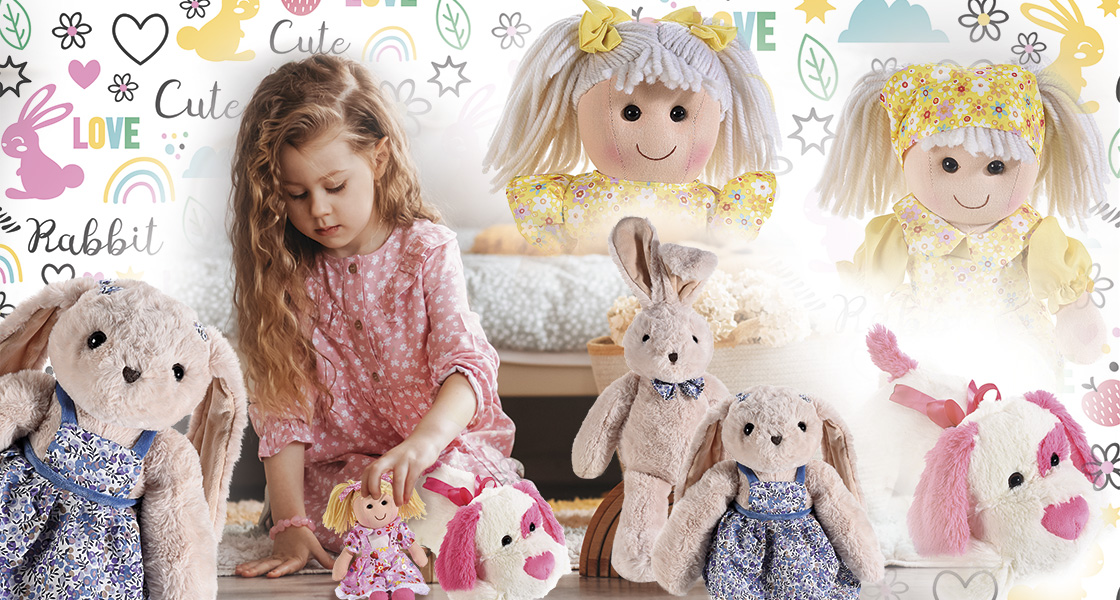 Idee regalo bimba: bambole in stoffa