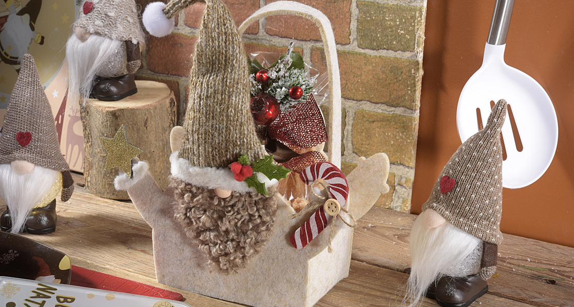 Borsa in panno di Natale