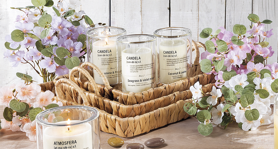 Candele profumate home decor
