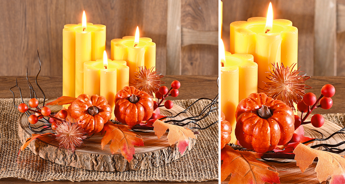 Candele e decorazioni stagionali