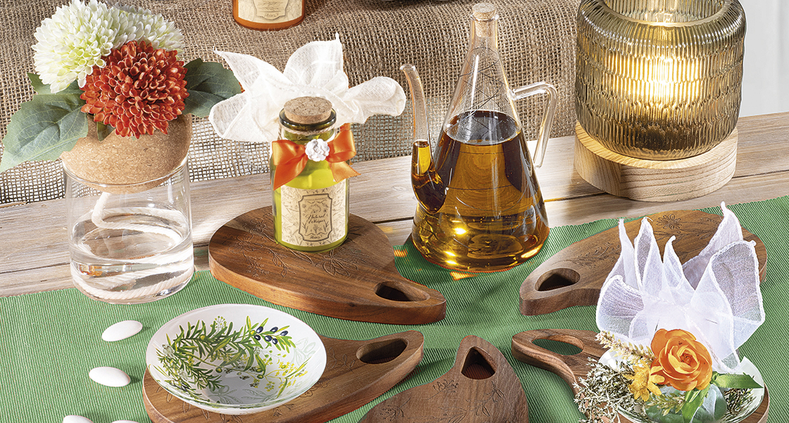 Bomboniere e idee regalo a tema olio e olive