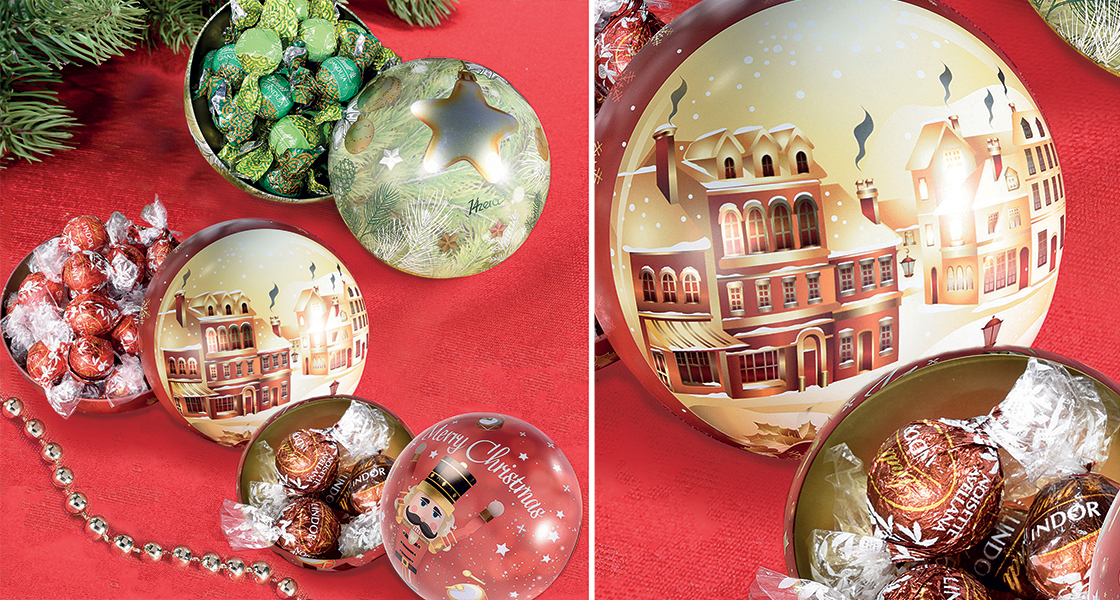 pallina apribile dolci natale
