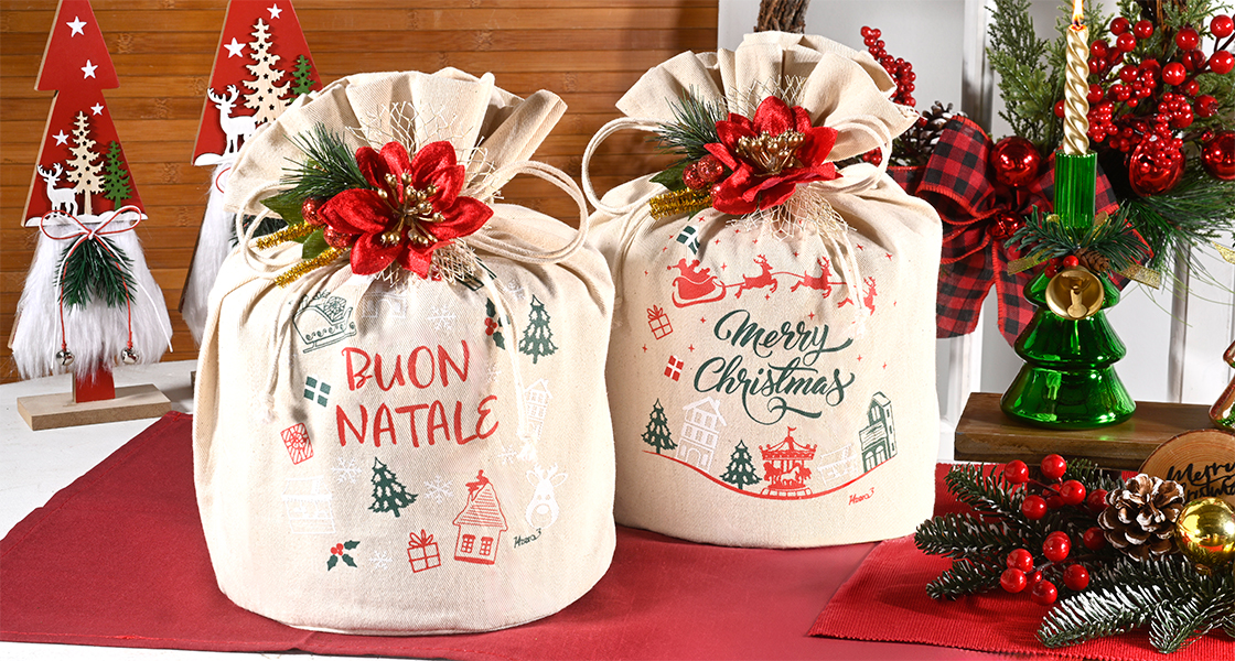Sacchetto panettone pandoro buon natale