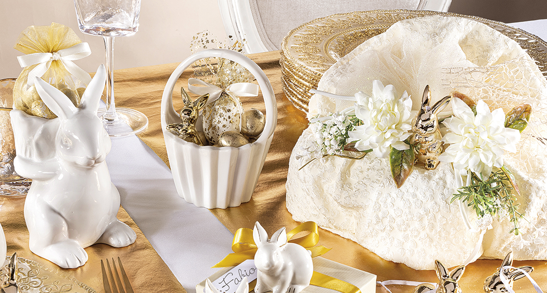 Allestimento tavola pasqua