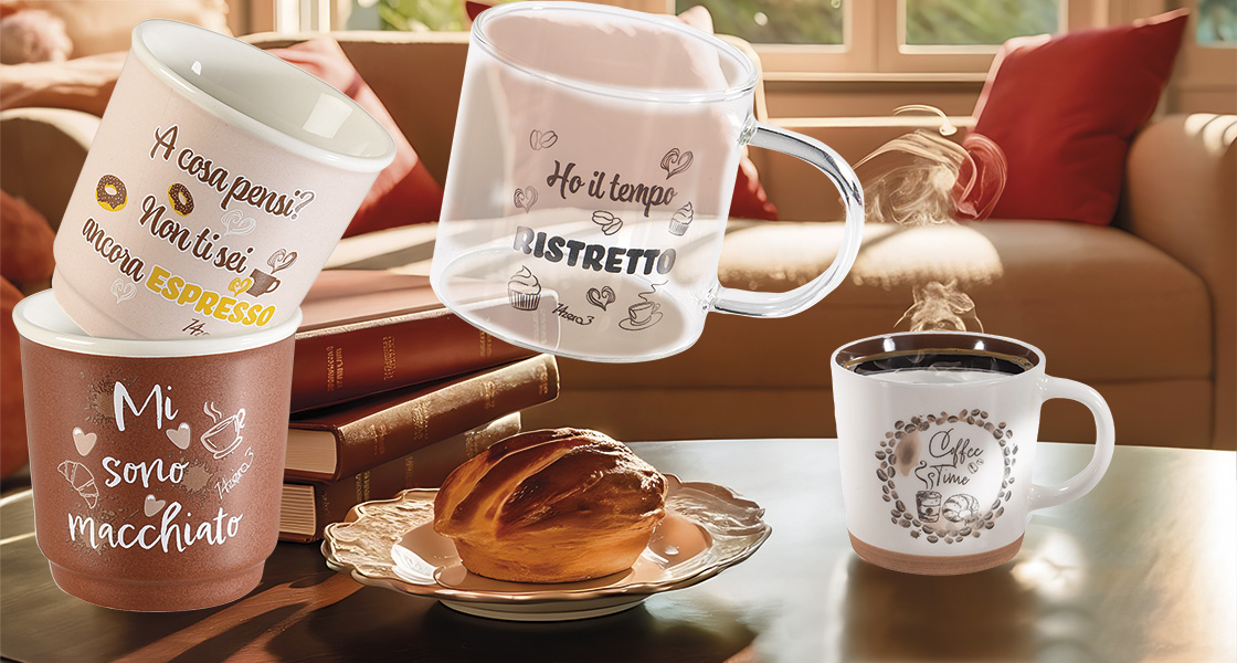 Tazzine e bicchieri da caffè