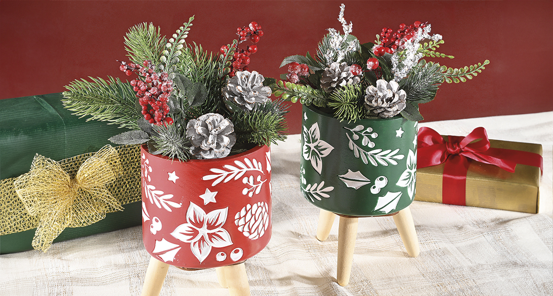composizione fiori arredo natale