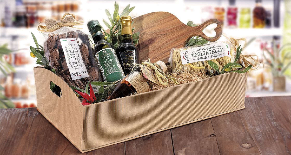 Packaging autunno cesto regalo