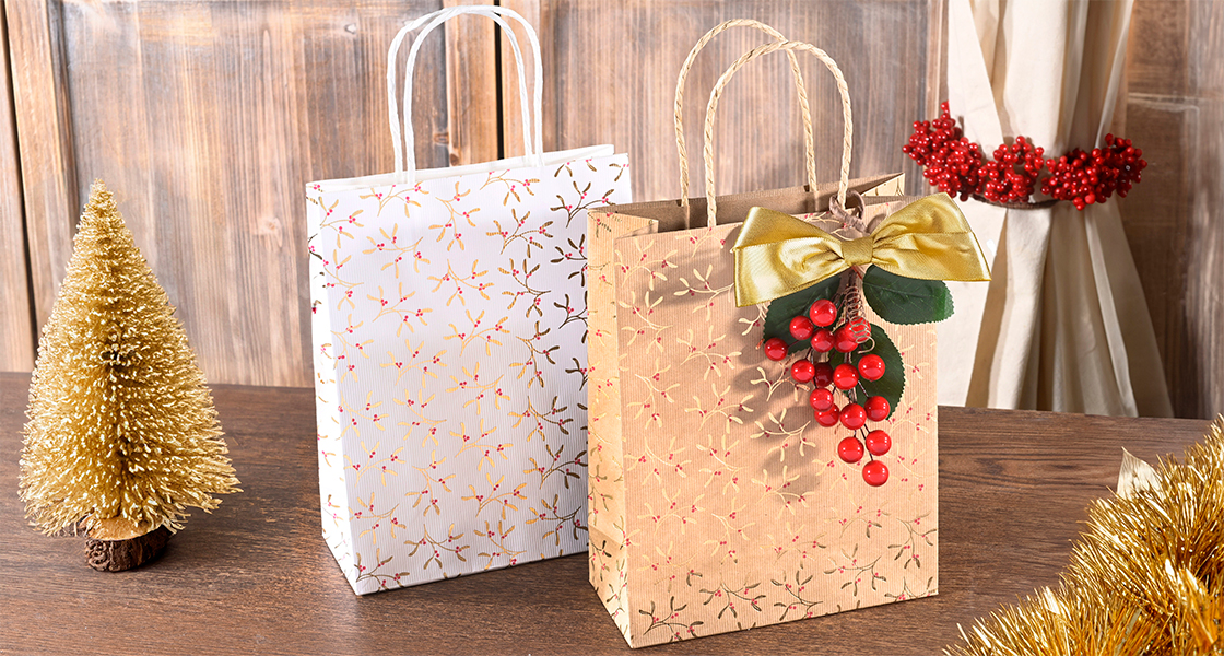 Mayorista de sobres para bolsas navideñas.
