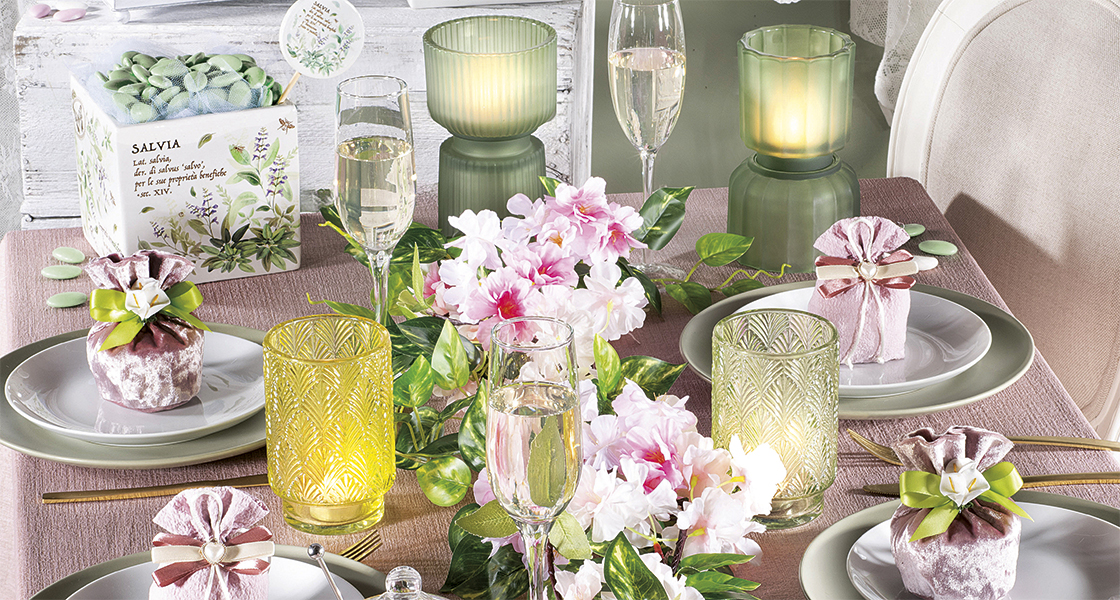 arreglo de mesa con flores