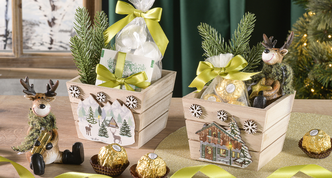 paniers cadeaux de Noël