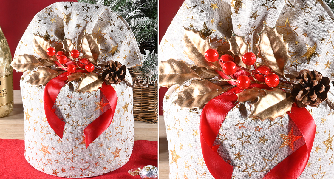 Sacs panettone étoilés