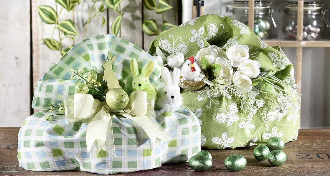 Paquetes de Pascua con temática verde
