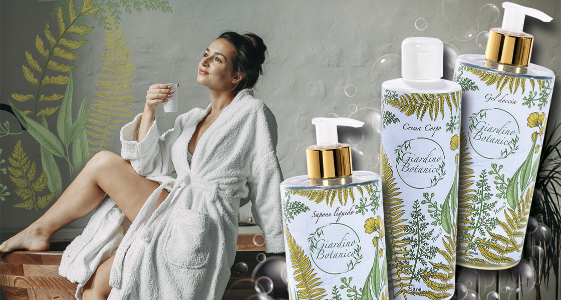 Gel douche fabriqué en Italie : Jardin Botanique