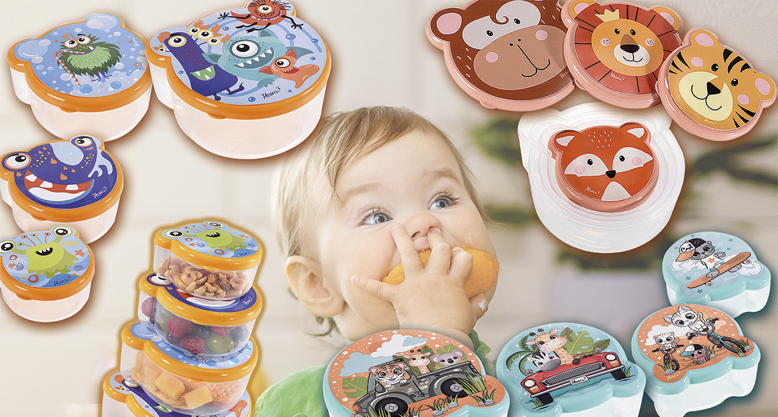 Children's snack containers