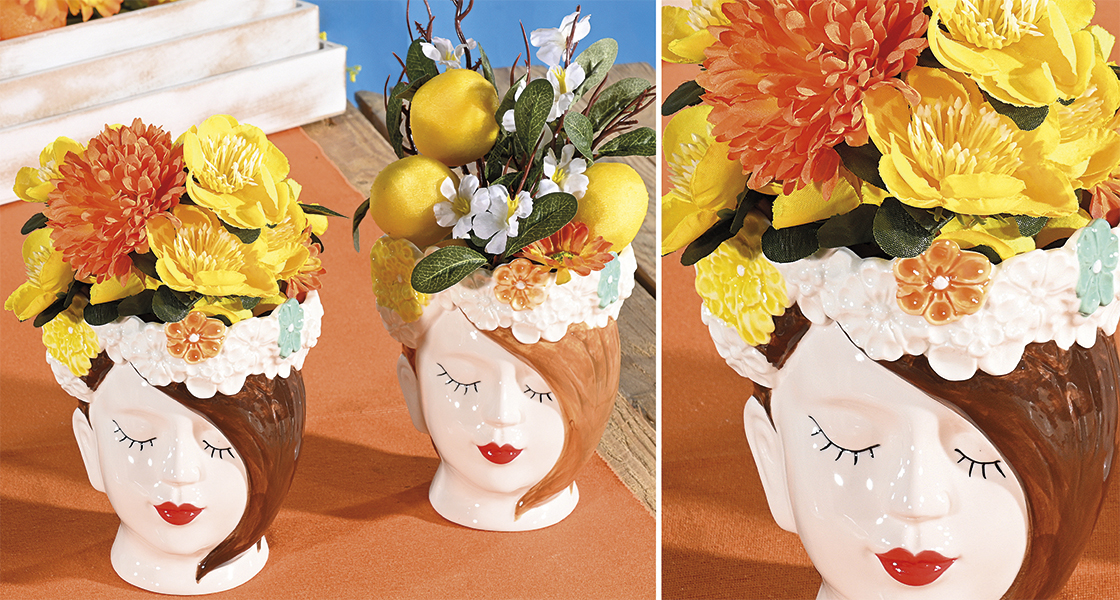 Romantic floral baskets