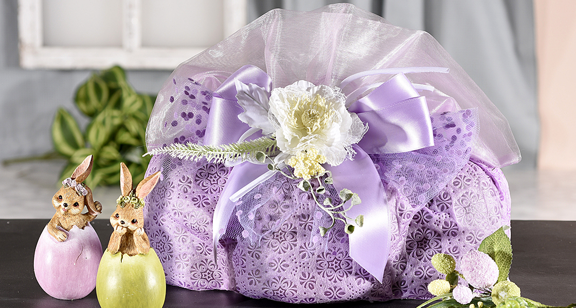 Purple Easter dove package