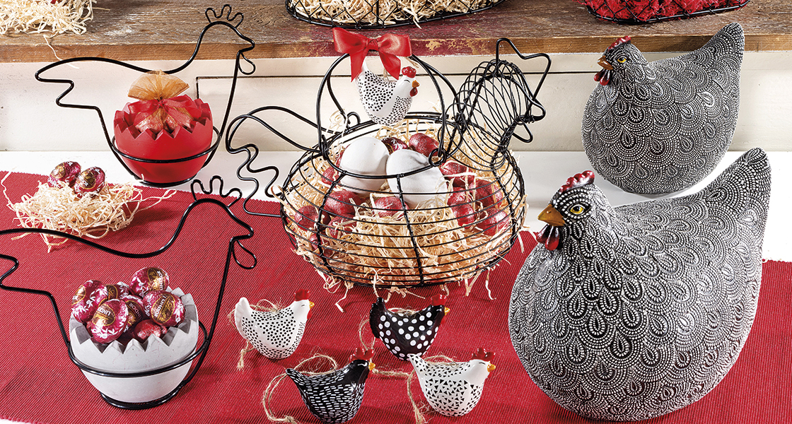 Easter decorations chickens